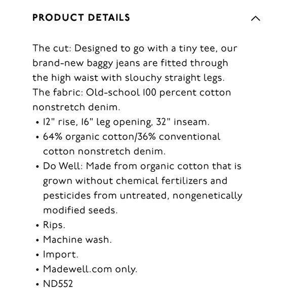 Madewell Baggy Straight Jeans - Picture 6 of 7